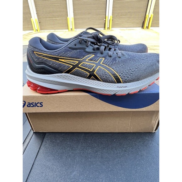 Asics Men’s GT-1000 Running Shoes Size 8 Sheetrock Black Extra Wide 1011B354-021 main image 2